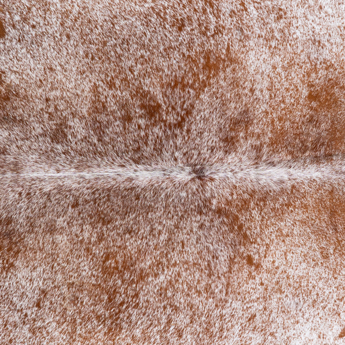 Brazilian Brown Salt and Pepper Cowhide Rug Size 7'8" L x 6'9" W 5772