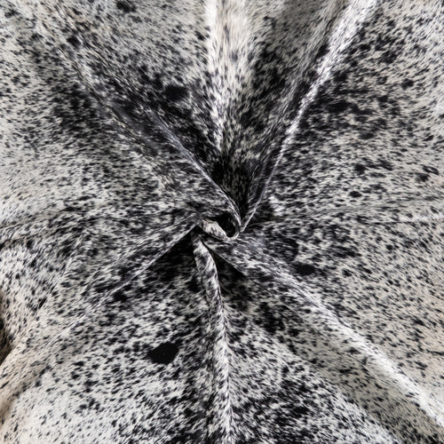 Brazilian Black Salt and Pepper Cowhide Rug Size 7'8" L x 10'5" W 5268