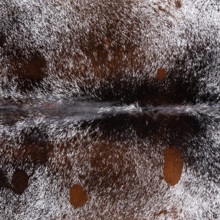 Brazilian Brown Salt and Pepper Cowhide Rug Size 7'2" L x 6'7" W 5775