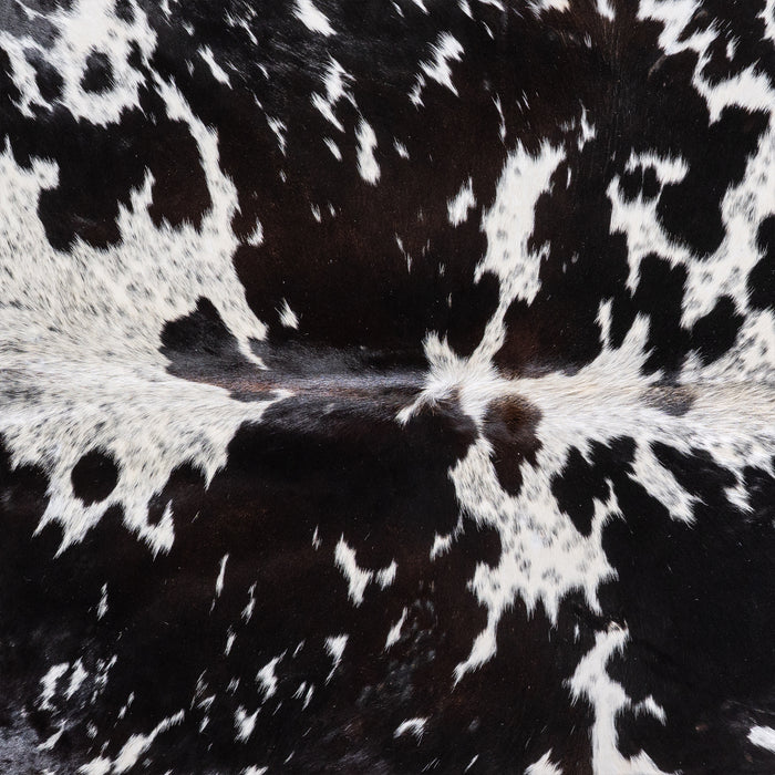 Brazilian Black Salt and Pepper Cowhide Rug Size 7'5" L x 6'4" W 5970