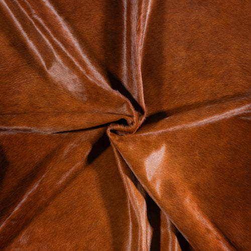 Brazilian Brown Cowhide Rug Size 7'8" L x 6'9" W 4757