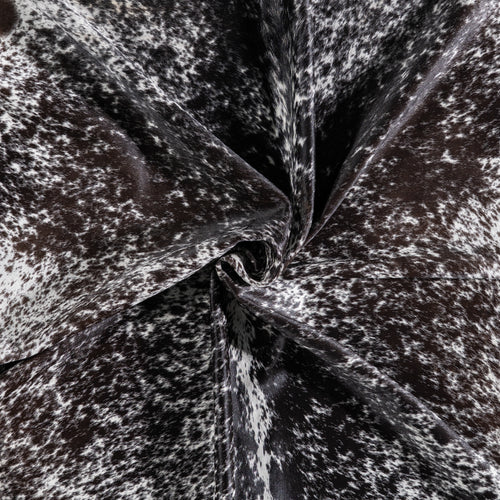 Brazilian Black Salt and Pepper Cowhide Rug Size 7'9" L x 6'8" W 5273