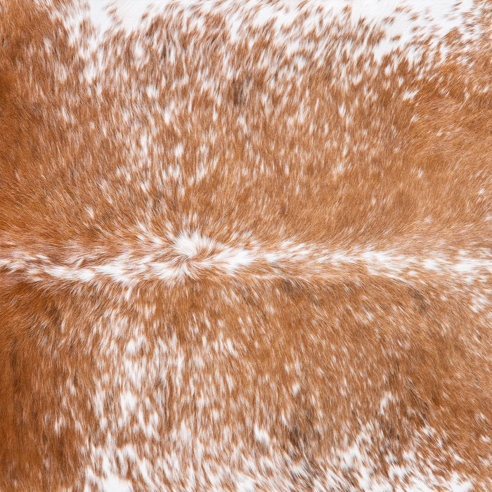 Brazilian Brown Salt and Pepper Cowhide Rug Size 7'4" L x 6'11" W 5780