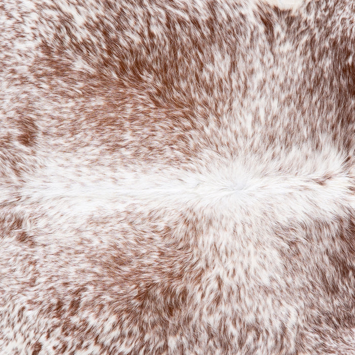 Brazilian Brown Salt and Pepper Cowhide Rug Size 7'1" L x 6'10" W 5782