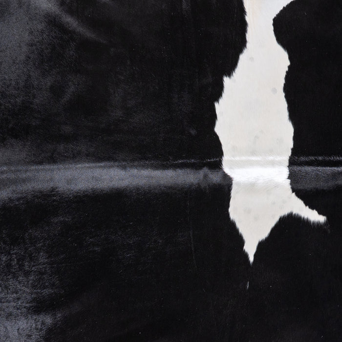 Brazilian Black and White Cowhide Rug Size 7'10" L x 6'5" W 5979
