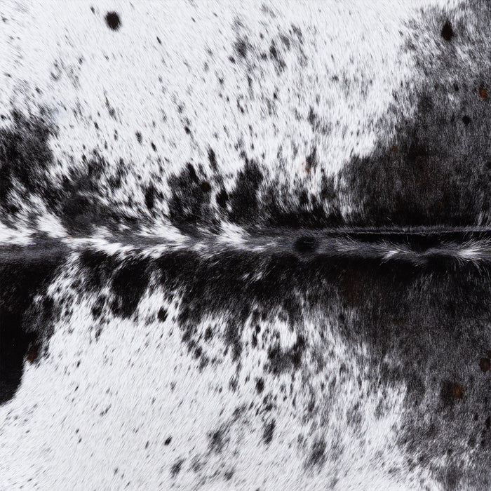 Brazilian Black Salt and Pepper Cowhide Rug Size 7'9" L x 7'0" W 5788