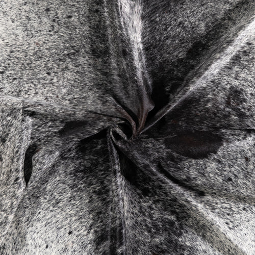 Brazilian Black Salt and Pepper Cowhide Rug Size 8'2" L x 6'6" W 5283