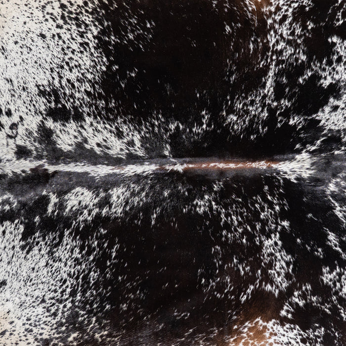 Brazilian Black Salt and Pepper Cowhide Rug Size 8'6" L x 6'7" W 5286