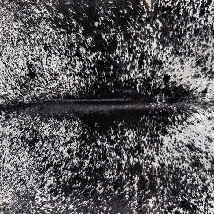 Brazilian Black Salt and Pepper Cowhide Rug Size 8'7" L x 7'0" W 5287