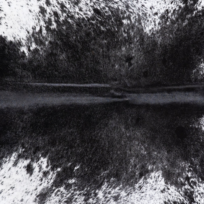 Brazilian Black Salt and Pepper Cowhide Rug Size 7'10" L x 7'2" W 5792