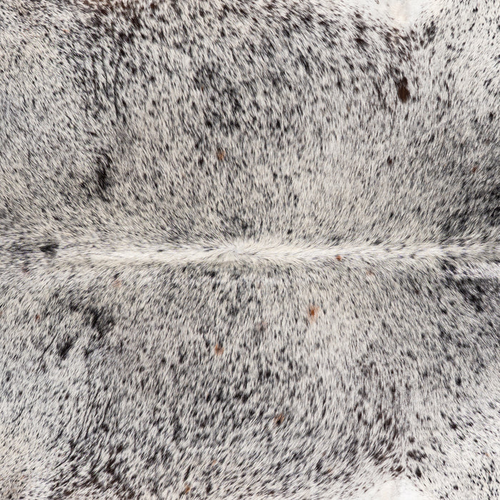 Brazilian Black Salt and Pepper Cowhide Rug Size 7'8" L x 6'4" W 5288