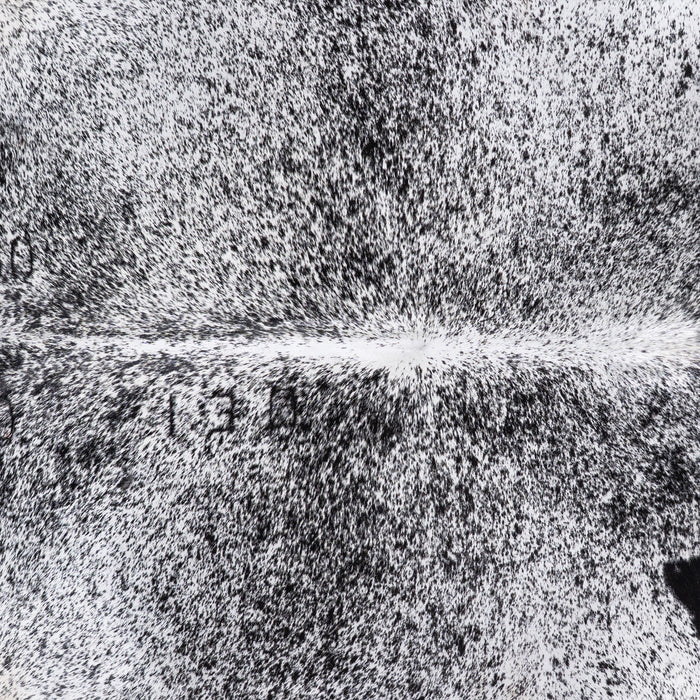 Brazilian Black Salt and Pepper Cowhide Rug Size 7'5" L x 6'9" W 5793