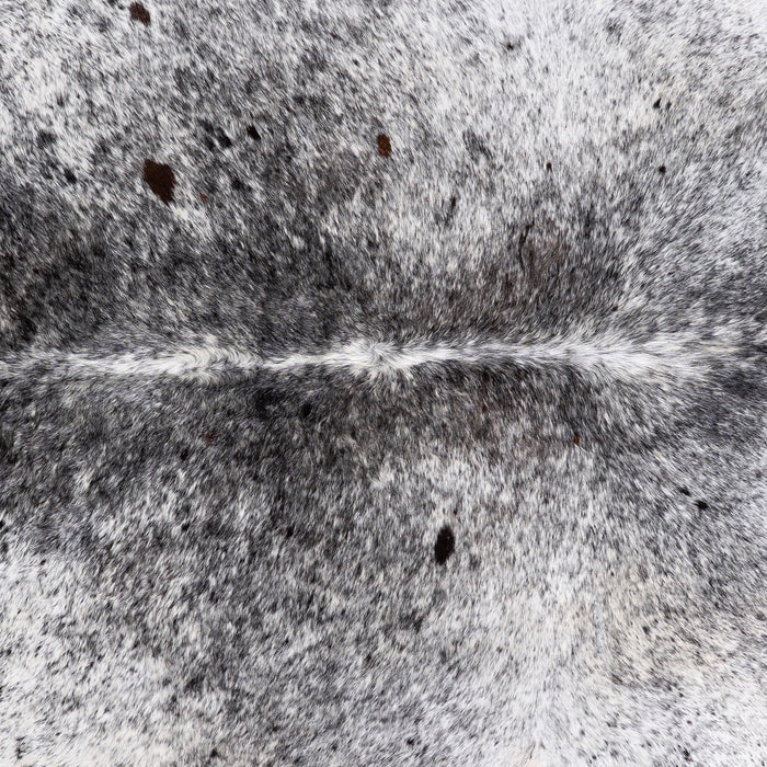 Brazilian Black Salt and Pepper Cowhide Rug Size 7'11" L x 7'0" W 5795