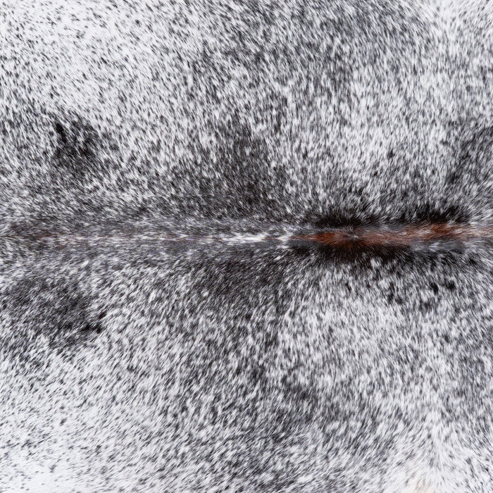 Brazilian Black Salt and Pepper Cowhide Rug Size 7'6" L x 6'3" W 5796