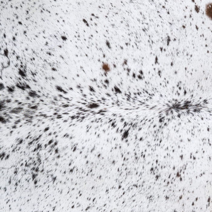 Black Salt and Pepper Cowhide Rug Size 7'6" L x 7'3" W 6495