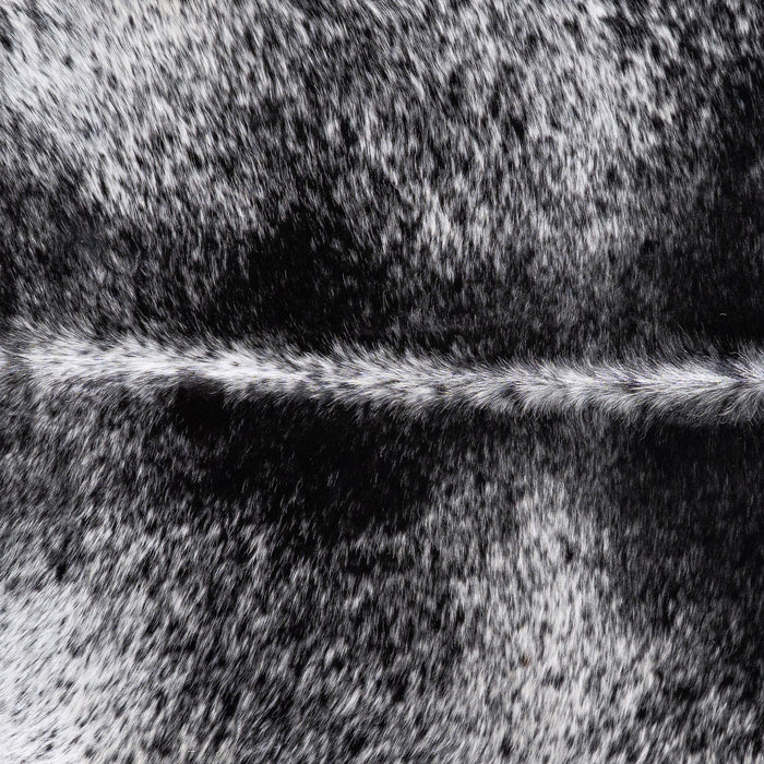 Brazilian Black Salt and Pepper Cowhide Rug Size 7'4" L x 6'8" W 5992