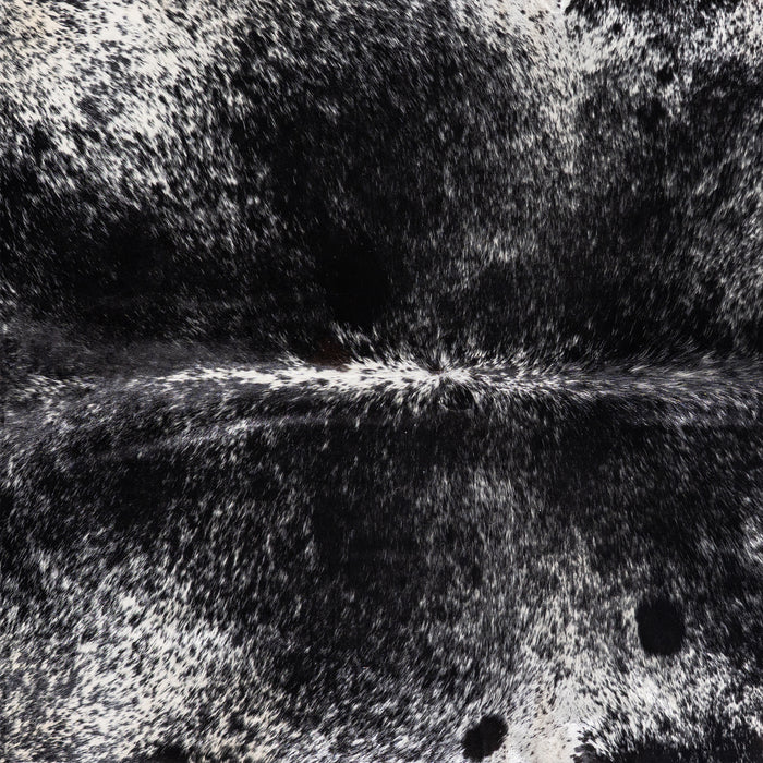 Brazilian Black Salt and Pepper Cowhide Rug Size 8'3" L x 7'2" W 5293