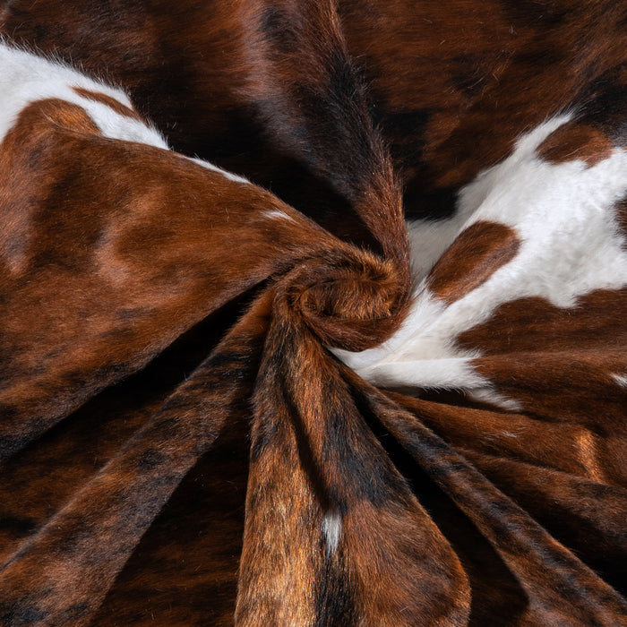 Tricolor Cowhide Rug Size 7'8" L x 6'2" W 6299