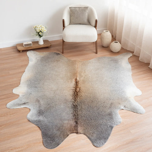 Grey Beige Cowhide Rug | Ecowhides