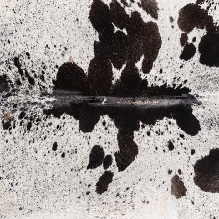 Brazilian Black Salt and Pepper Cowhide Rug Size 8'4" L x 6'10" W 5295