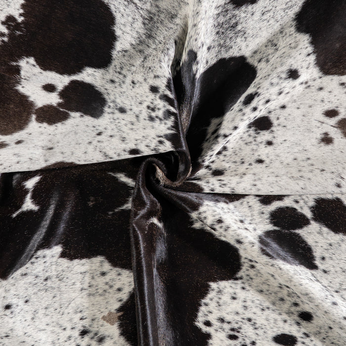 Brazilian Black Salt and Pepper Cowhide Rug Size 8'4" L x 6'10" W 5295