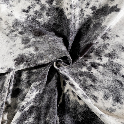 Brazilian Black Salt and Pepper Cowhide Rug Size 7'6" L x 6'5" W 5296