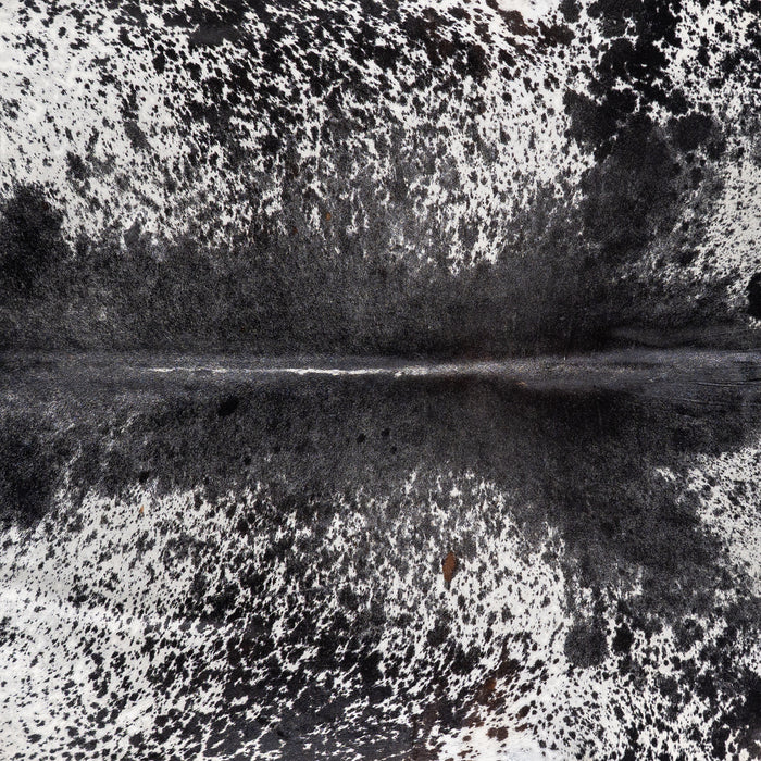 Brazilian Black Salt and Pepper Cowhide Rug Size 9'0" L x 7'5" W 5299