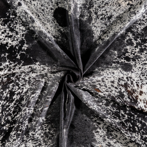 Brazilian Black Salt and Pepper Cowhide Rug Size 9'0" L x 7'5" W 5299