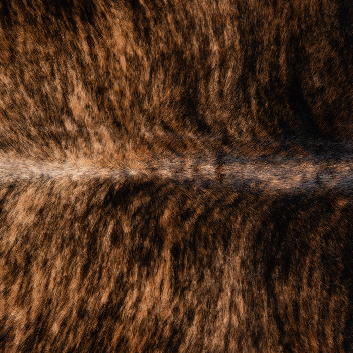 Brazilian Brindle Cowhide Rug Size 7'0" L x 6'7" W 3377