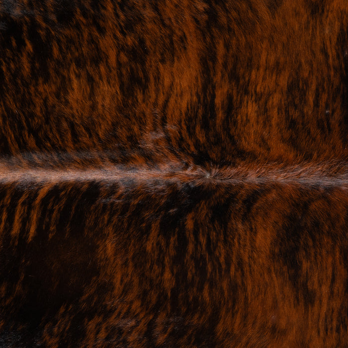 Brazilian Dark Brindle Cowhide Rug Size 6'6" L x 5'9" W 3378
