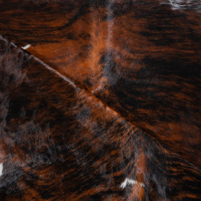 Brindle Cowhide Rug Size 7'9" L x 6'8" W 4086