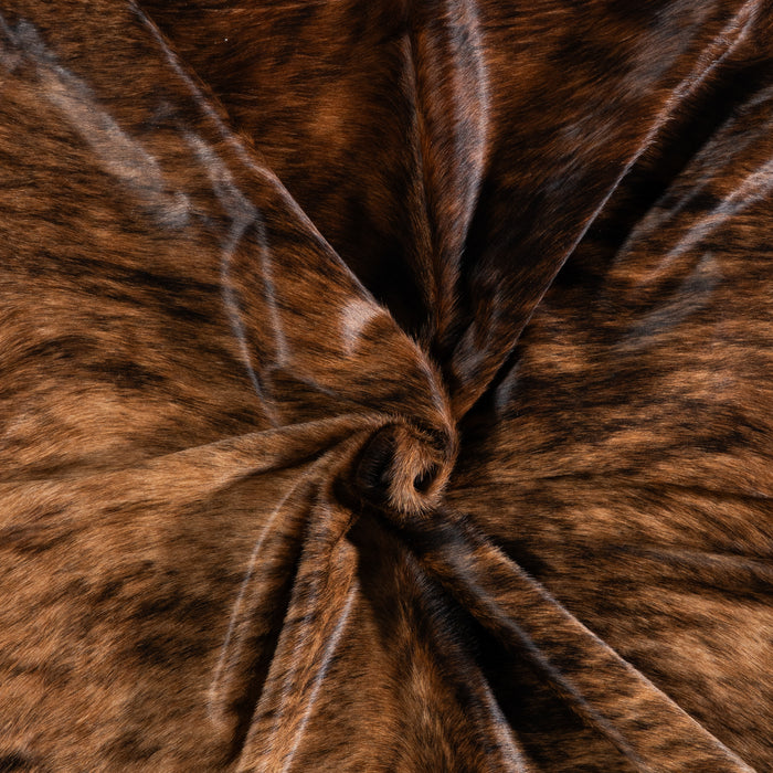 Brazilian Brindle Cowhide Rug Size 7'0" L x 5'8" W 3388