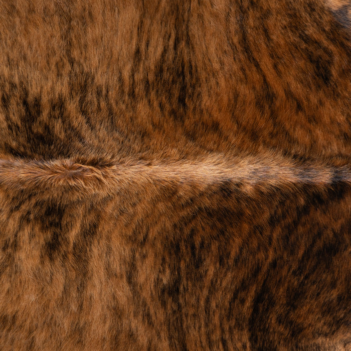 Brazilian Brindle Cowhide Rug Size 7'5" L x 6'8" W 3544