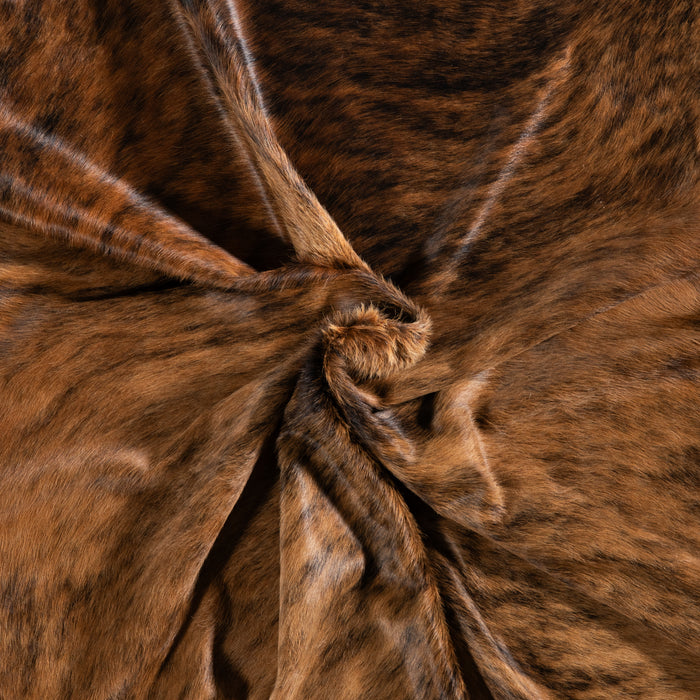 Brazilian Brindle Cowhide Rug Size 7'5" L x 6'8" W 3544