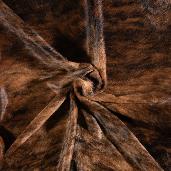 Brazilian Brindle Cowhide Rug Size 7'2" L x 6'2" W 3547