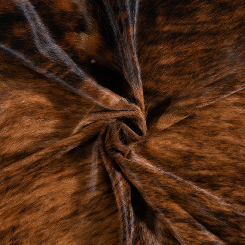 Brazilian Brindle Cowhide Rug Size 7'1" L x 6'5" W 3395