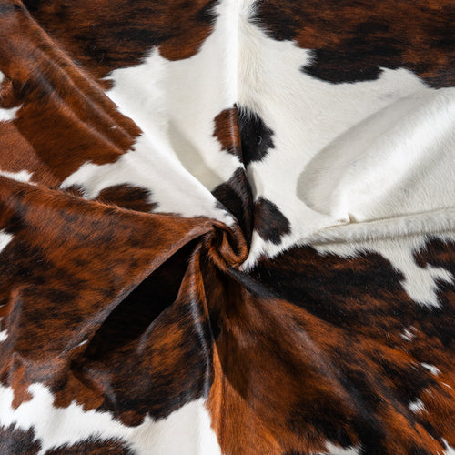 Tricolor Cowhide Rug Size 8'2" L x 6'8" W 4169