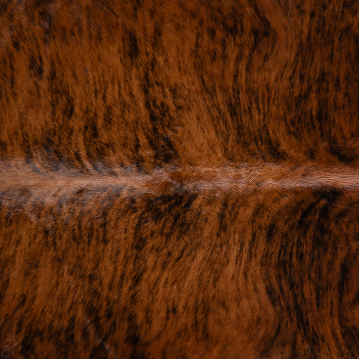 Brazilian Brindle Cowhide Rug Size 7'3" L x 7'1" W 3577