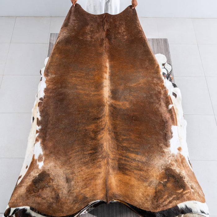 Brindle Cowhide Rug Size 8'0" L x 7'2" W 5090