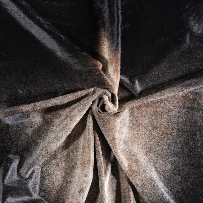 Brazilian Grey Palomino Cowhide Rug Size 7'3" L x 6'9" W 3786