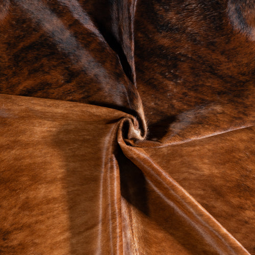 Brazilian Brindle Cowhide Rug Size 8'0" L x 7'4" W 3787