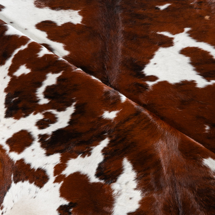 Tricolor Cowhide Rug Size 7'4" L x 7'6" W 4197