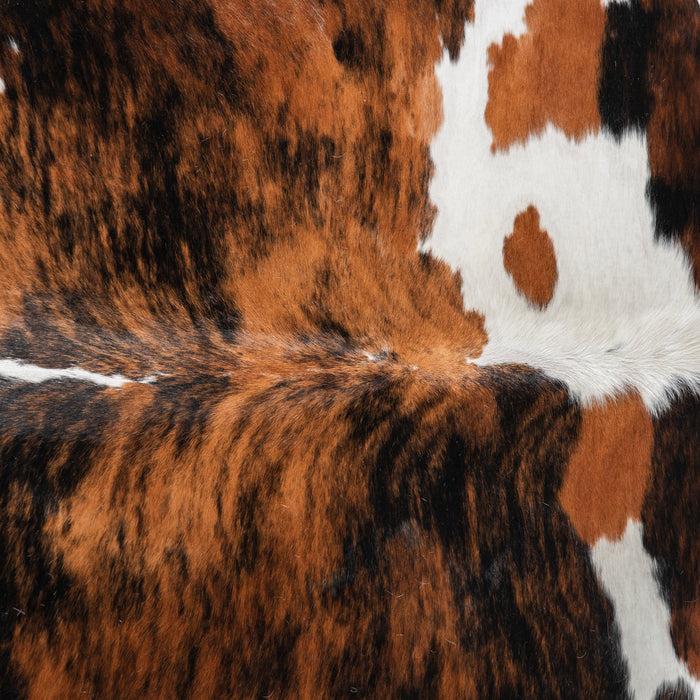 Tricolor Cowhide Rug Size 7'8" L x 6'8" W 4198