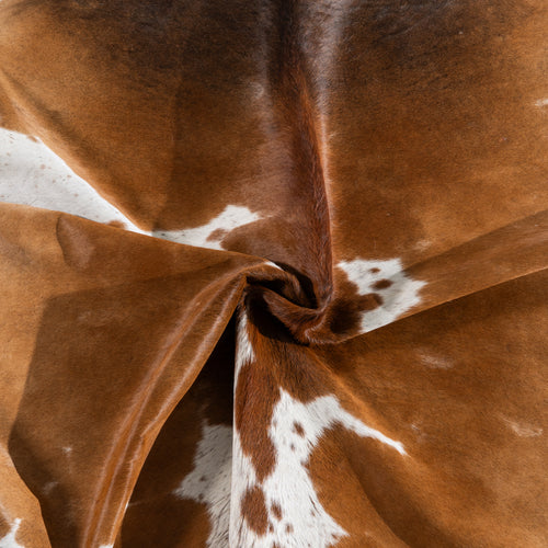 Tricolor Cowhide Rug Size 7'3" L x 7'0" W 4203