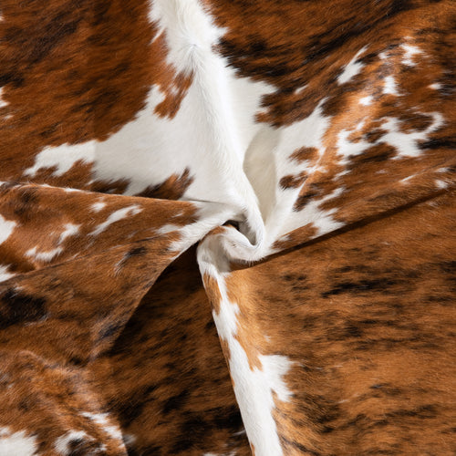 Tricolor Cowhide Rug Size 7'0" L x 6'8" W 4206