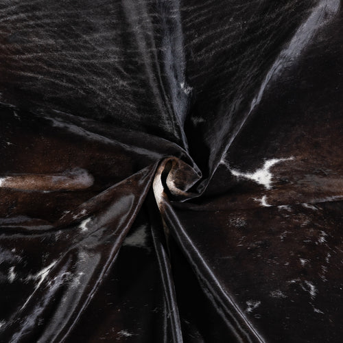 Brazilian Assorted Dark Cowhide Rug Size 7'9" L x 7'0" W 3805