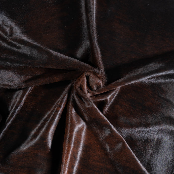 Brazilian Assorted Dark Cowhide Rug Size 7'4" L x 7'3" W 3808