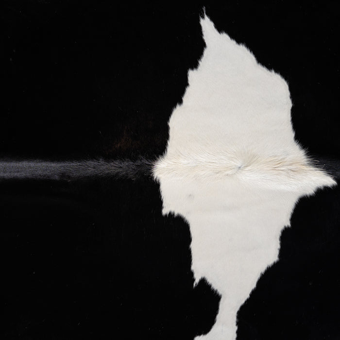Brazilian Black and White Cowhide Rug Size 7'1" L x 7'0" W 3811