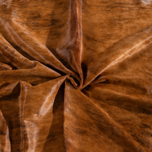 Brindle Cowhide Rug Size 7'8" L x 6'10" W 4214