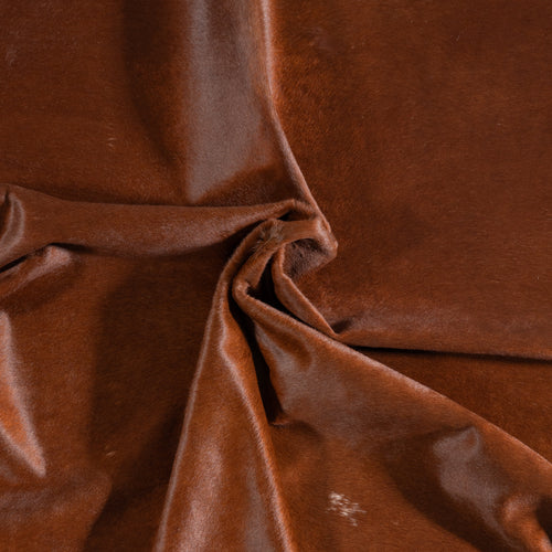 Brazilian Brown and White Cowhide Rug Size 8'5" L x 7'1" W 3818